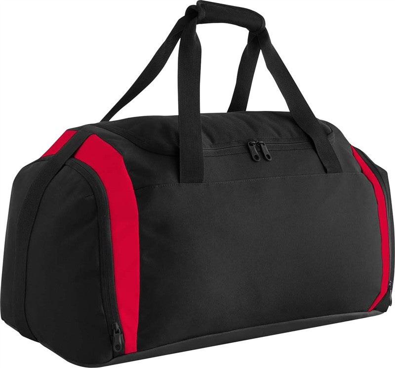 Športna potovalna torba Teamwear BagBase BG 572 v barvi Črna/rdeča