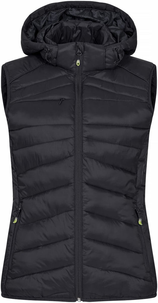 Ženska Quilted brezrokavnik Clique – Črna