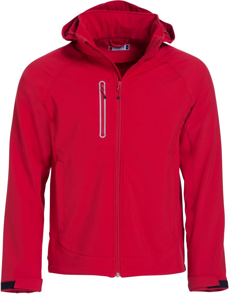 Moška 3-Layer softshell jakna Clique – Rdeča