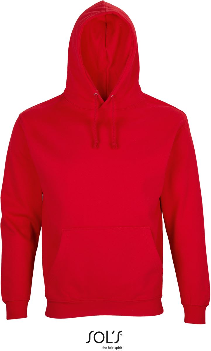 Unisex s kapuco pulover SOL's Collection – bright red