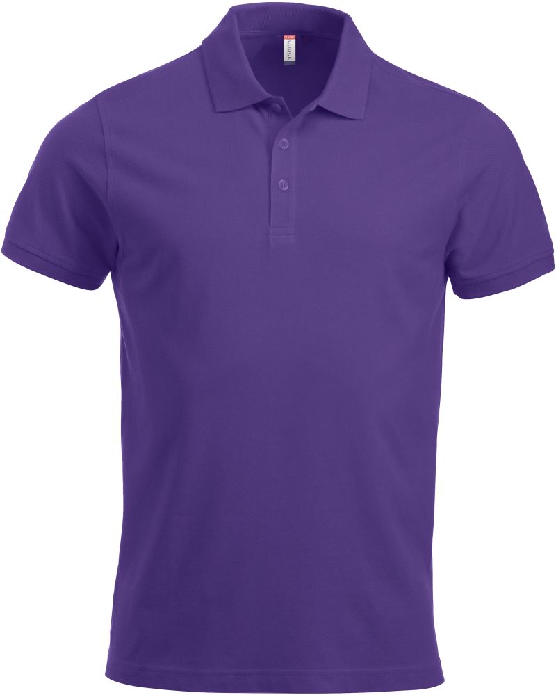 Moška težji Piqué polo Clique – bright lilac