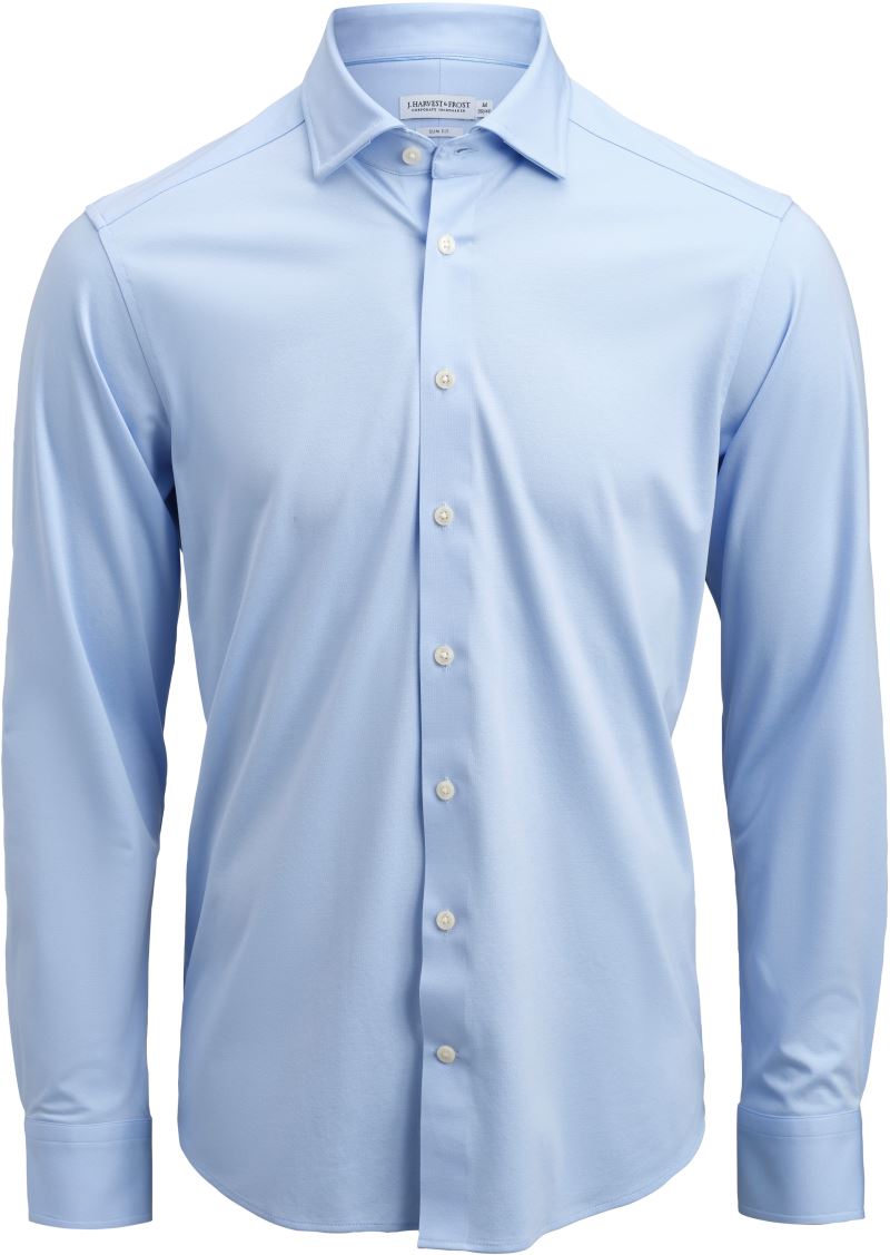 Moški interlock Shirt z dolgimi rokavi J.Harvest & Frost – Nebesno modra