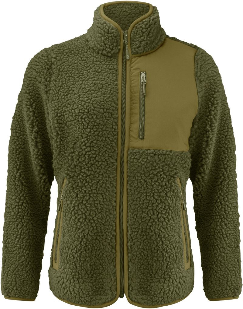 Ženska Sherpa flis jakna "Two-Tone" James Harvest – moss green