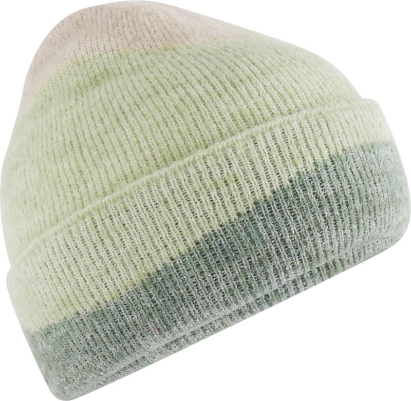 Unisex knitted Hat "Soft Wave" Beechfield – almond/pistachio/dusty green
