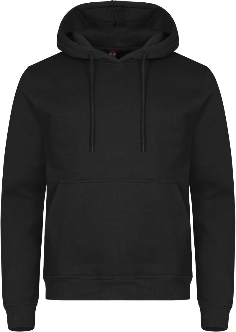 Unisex s kapuco pulover Clique – Črna