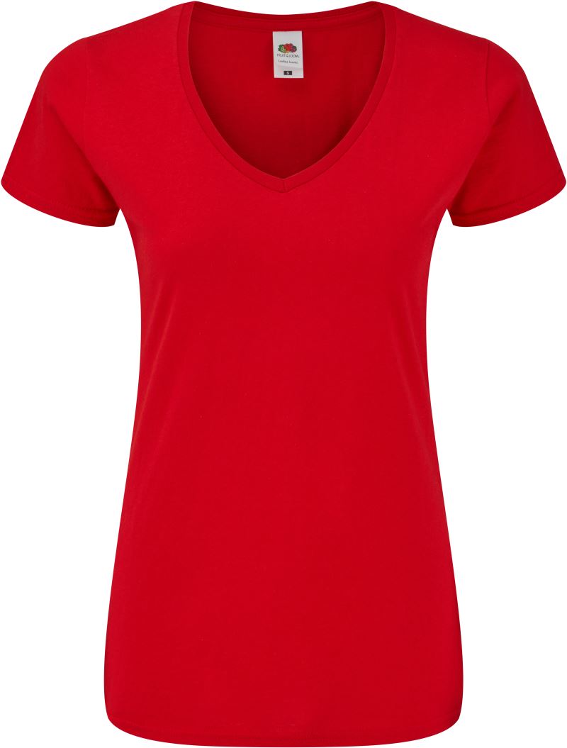 Ženska Majica Kratek Rokav F.O.L.  Lady-Fit Iconic 150 V-Neck T - oblekanadom