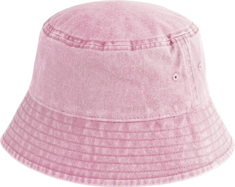 Otroški vintage bucket klobuk Beechfield B688B, barva Vintage zamolklo rožnata