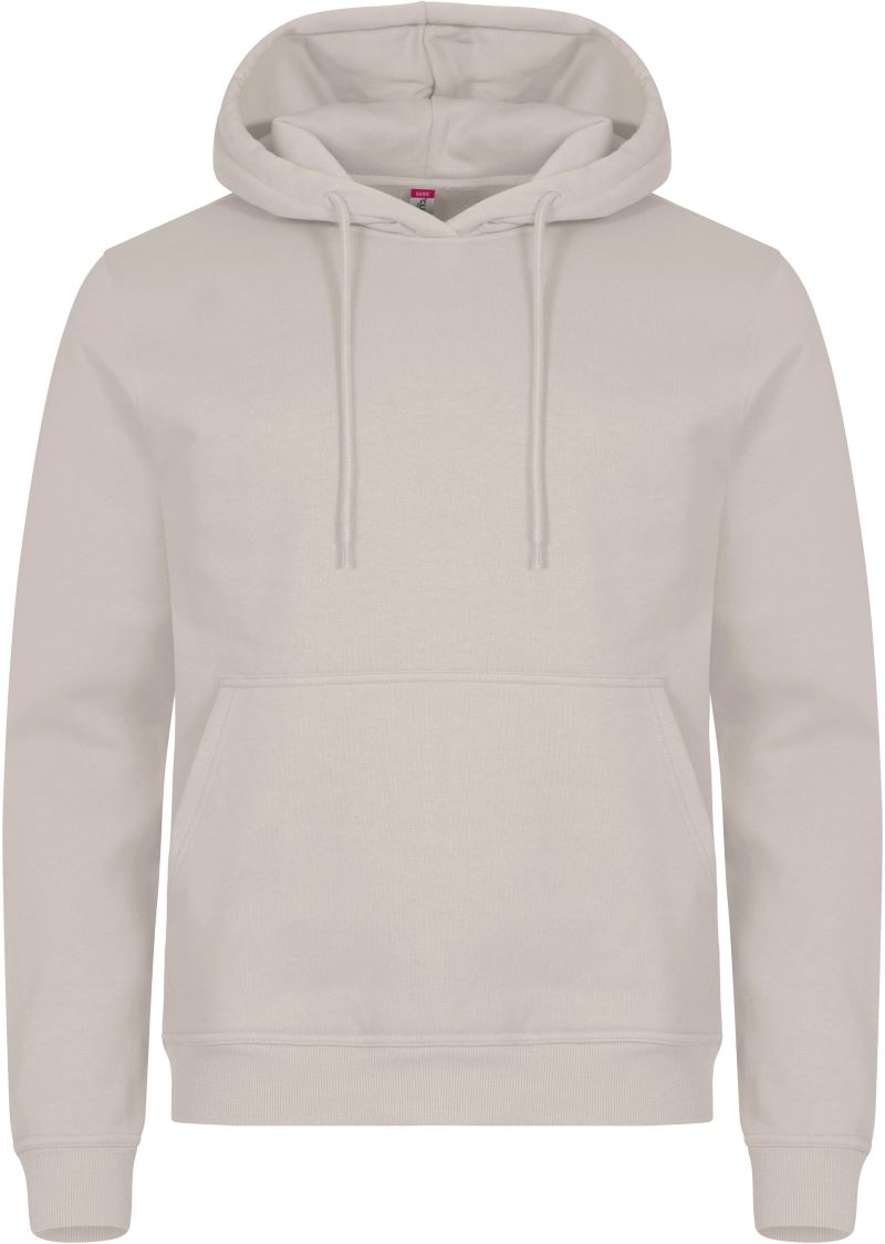 Unisex s kapuco pulover Clique – stone