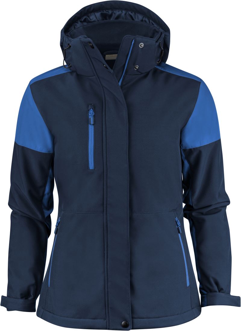 Ženska Zimski softshell jakna Printer – navy/cobalt