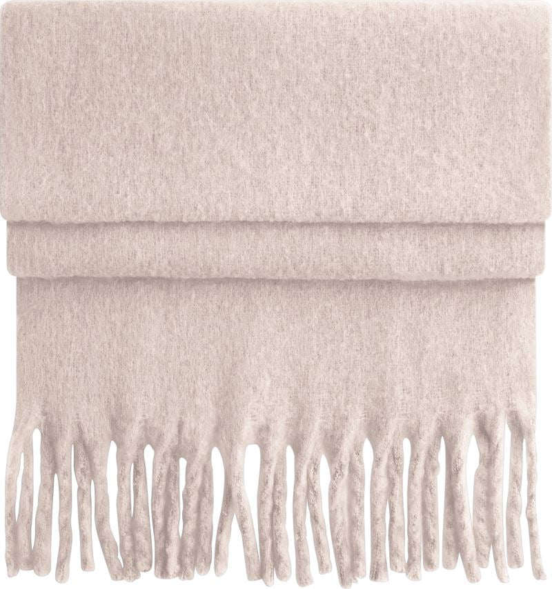 Mehek oversize šal Beechfield Fluffy B496R, barva Nežno rožnata