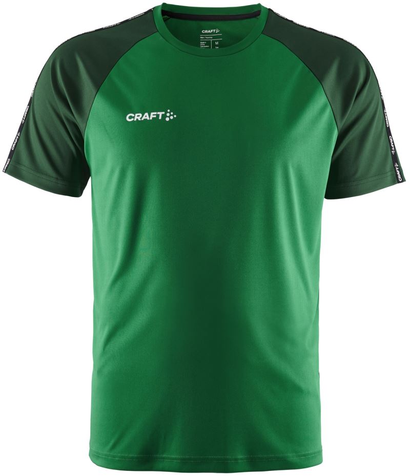 Craft Squad Go moški športni dres s kontrastnimi detajli, Ekipno zelena / bršljanovo zelena