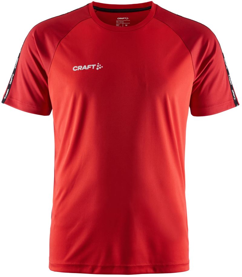Craft Squad Go moški športni dres s kontrastnimi detajli, Svetlo rdeča / temno rdeča