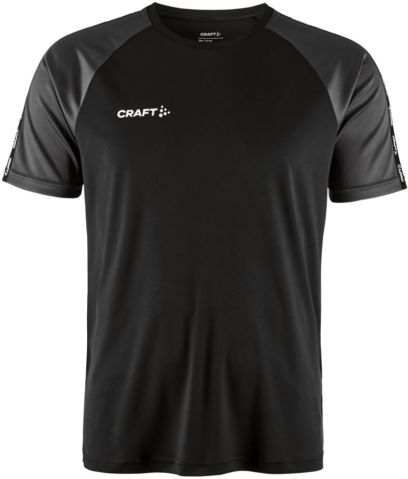 Craft Squad Go moški športni dres s kontrastnimi detajli, Črna / granitno siva