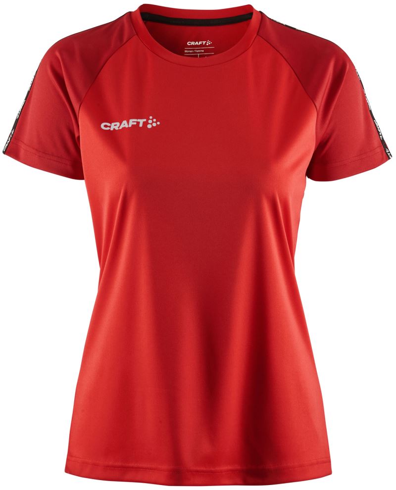 Craft Squad Go ženski športni dres s kontrastnimi detajli, Svetlo rdeča / temno rdeča