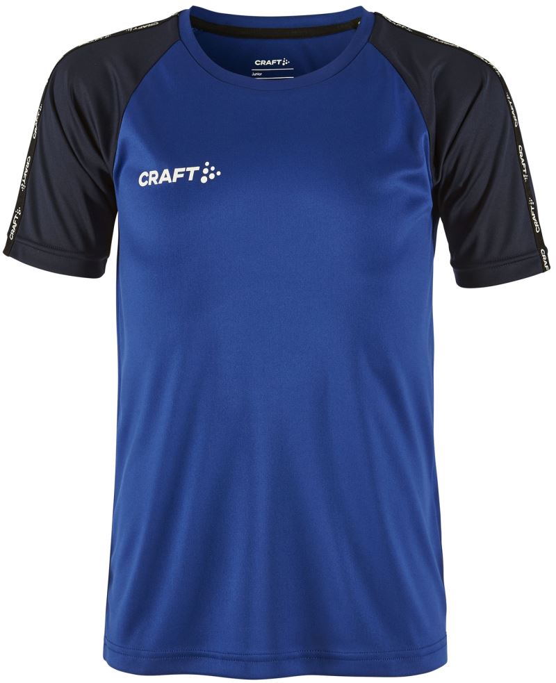 Craft Squad Go otroški športni dres s kontrastnimi detajli, Kobaltno modra / mornarsko modra
