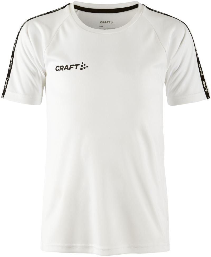 Craft Squad Go otroški športni dres s kontrastnimi detajli, Bela