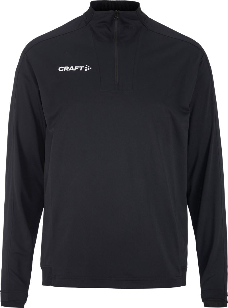 Craft Evolve 2.0 moški športni pulover s kratko zadrgo, Črna