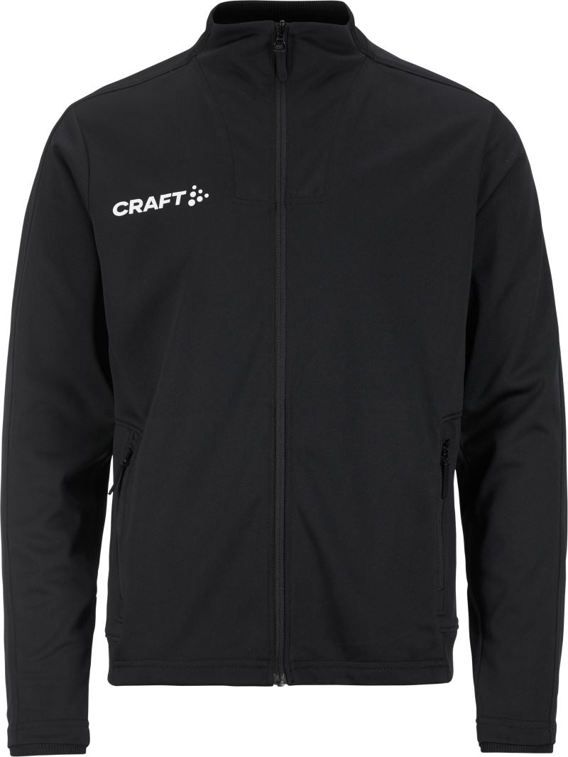 Craft Evolve 2.0 otroška športna jopa z zadrgo, Črna