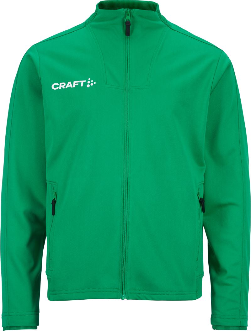 Craft Evolve 2.0 otroška športna jopa z zadrgo, Ekipno zelena