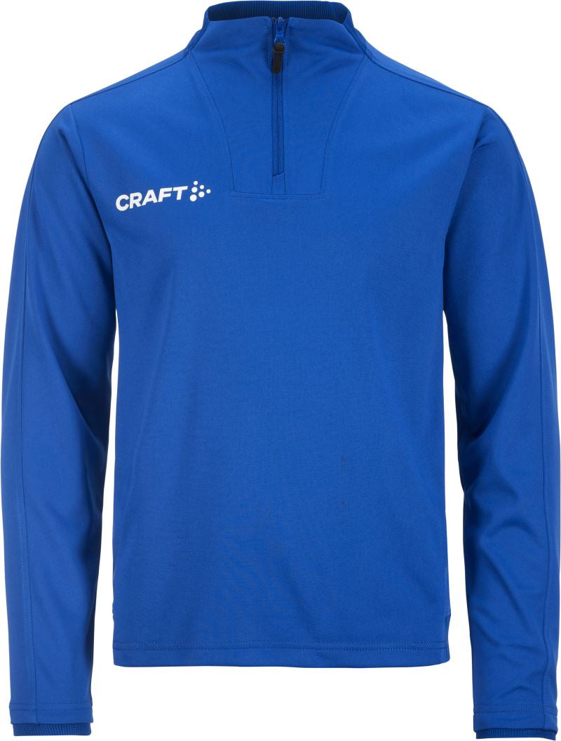 Craft Evolve 2.0 otroški športni pulover s kratko zadrgo, Kobaltno modra