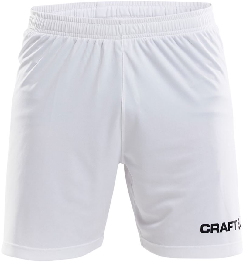 Craft Squad Go moške enobarvne športne kratke hlače, Bela