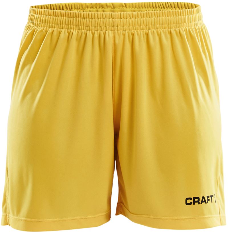 Craft Squad Go ženske enobarvne športne kratke hlače, Švedsko rumena