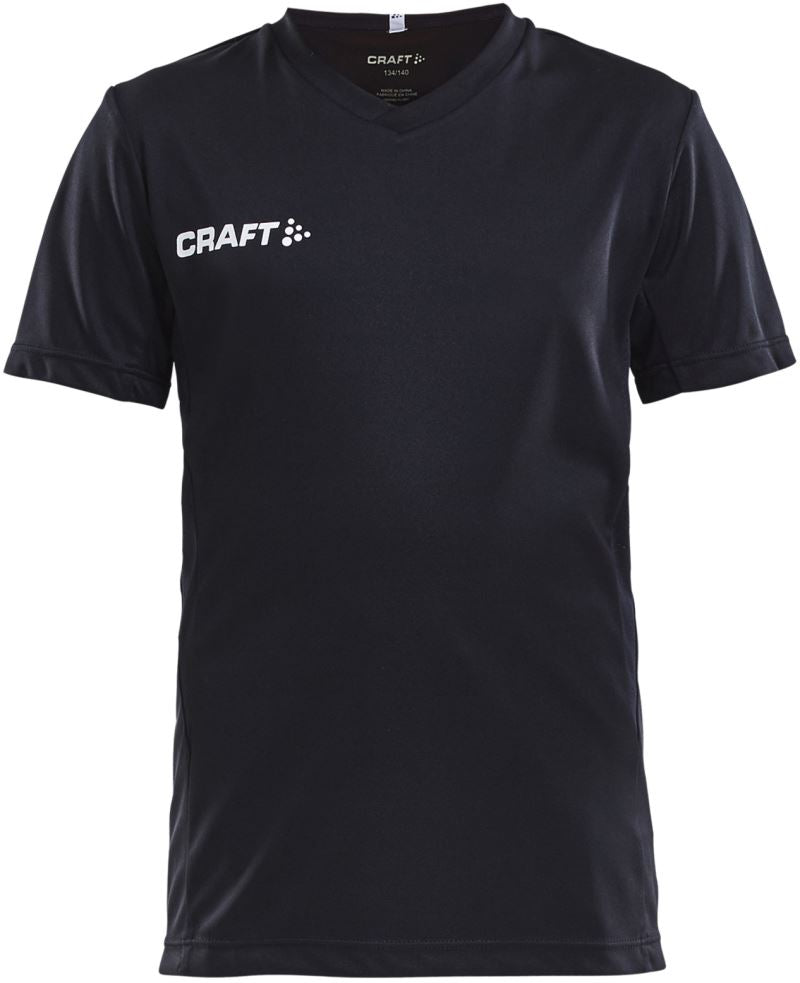 Craft Squad Go otroški enobarvni športni dres, Črna