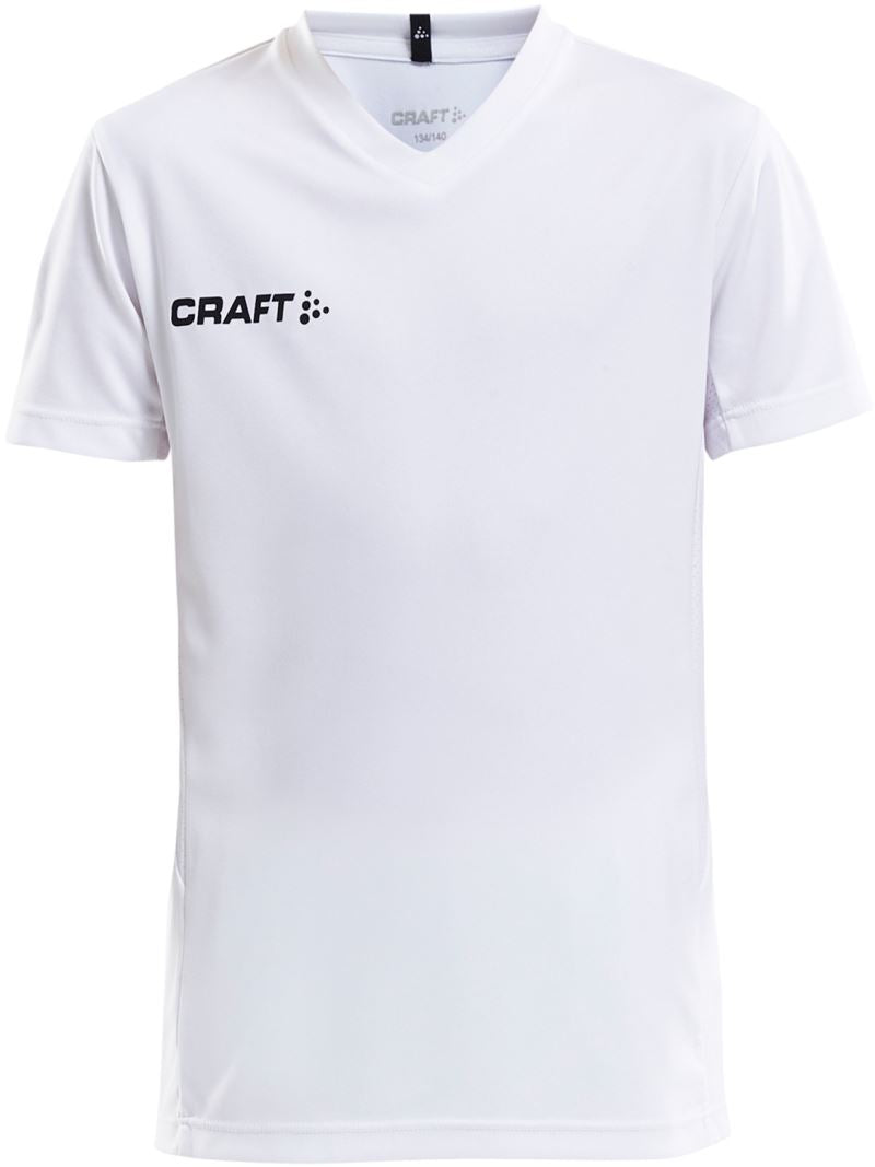 Craft Squad Go otroški enobarvni športni dres, Bela