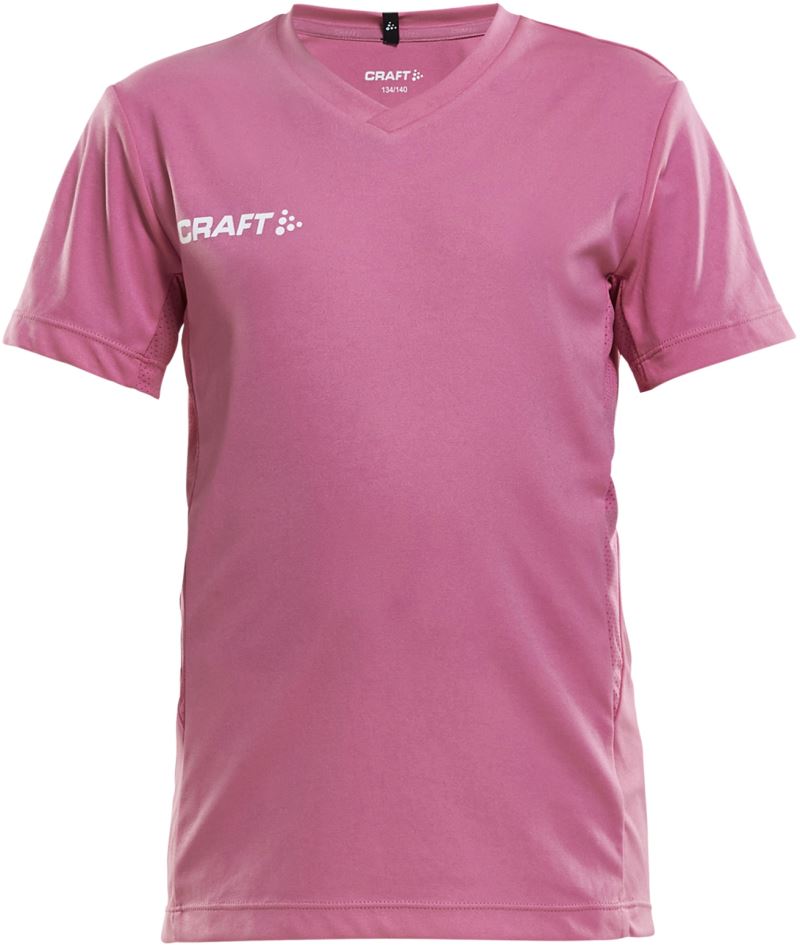 Craft Squad Go otroški enobarvni športni dres, Živo rožnata