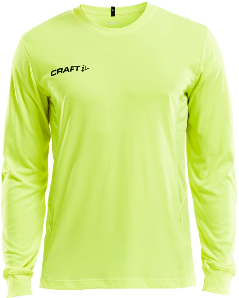 Craft Squad Go moški vratarski dres z dolgimi rokavi, Fluorescentno zelena