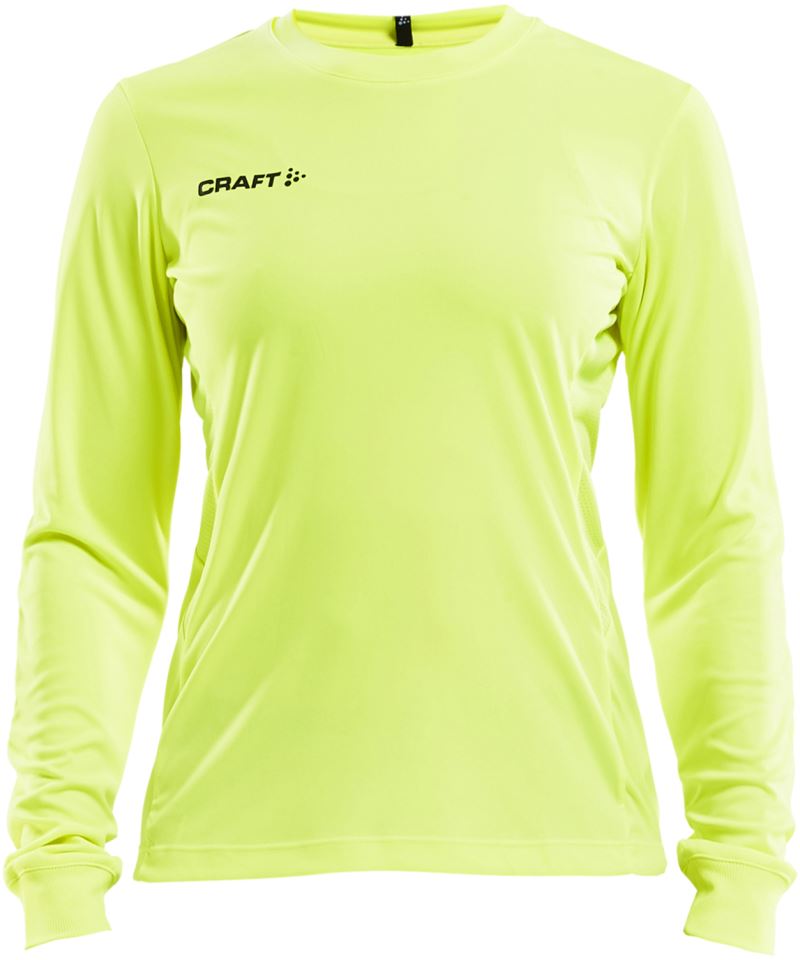 Craft Squad Go ženski vratarski dres z dolgimi rokavi, Fluorescentno zelena