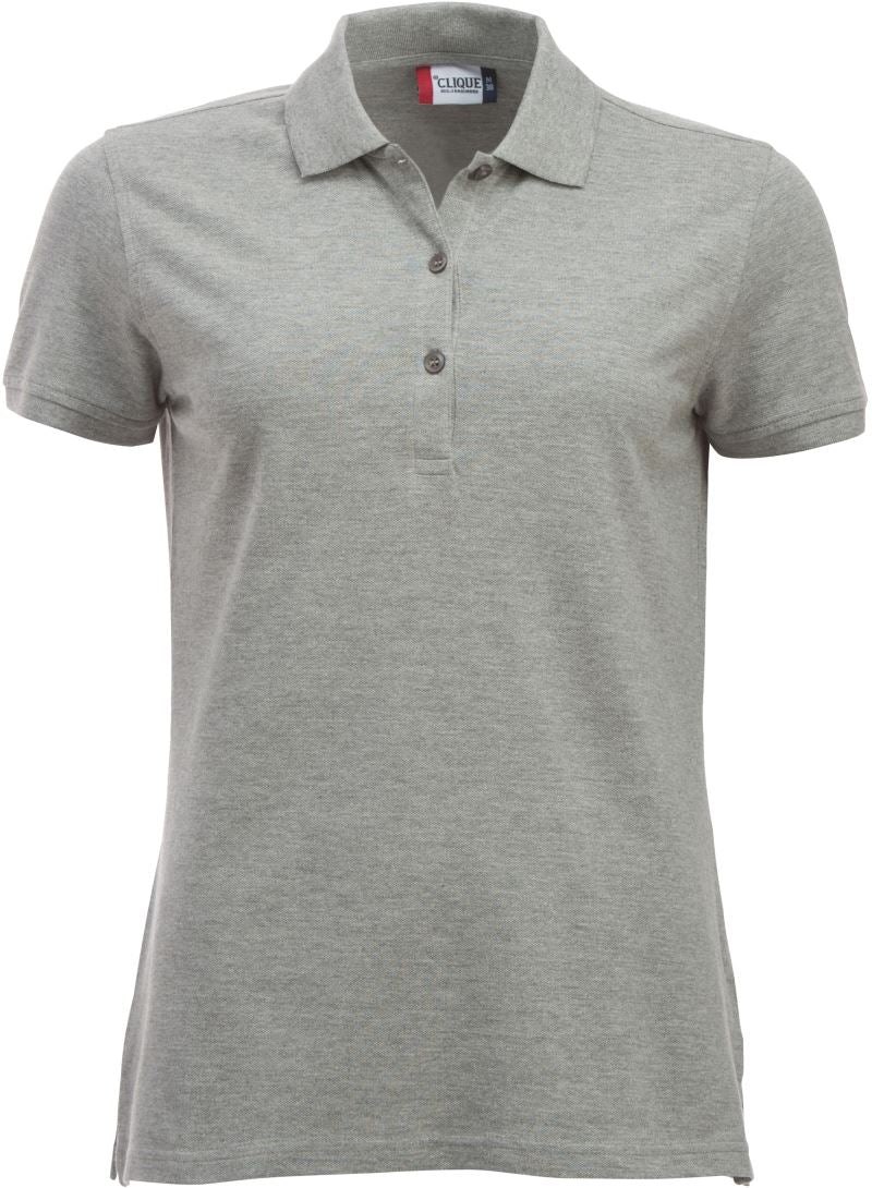 Ženska težji Piqué polo Clique – grey melange