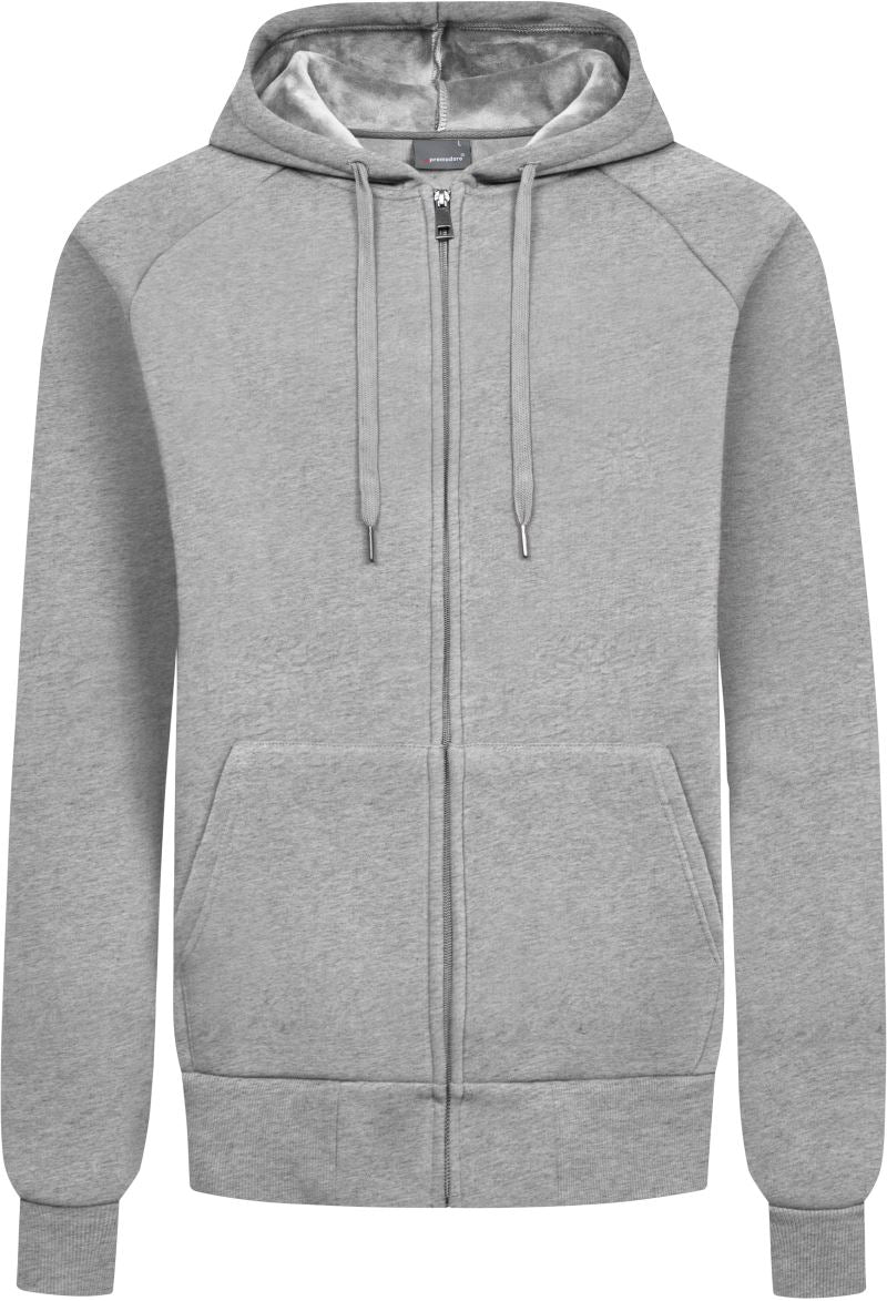 Unisex težji Unisex s kapuco jopica Promodoro – Melirana siva