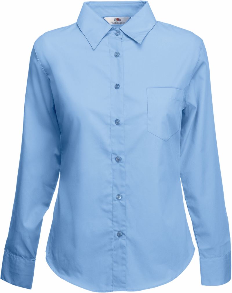 Ženska Srajca s Dolgimi Rokavi F.O.L.  Lady-Fit Poplin Shirt LSL - oblekanadom