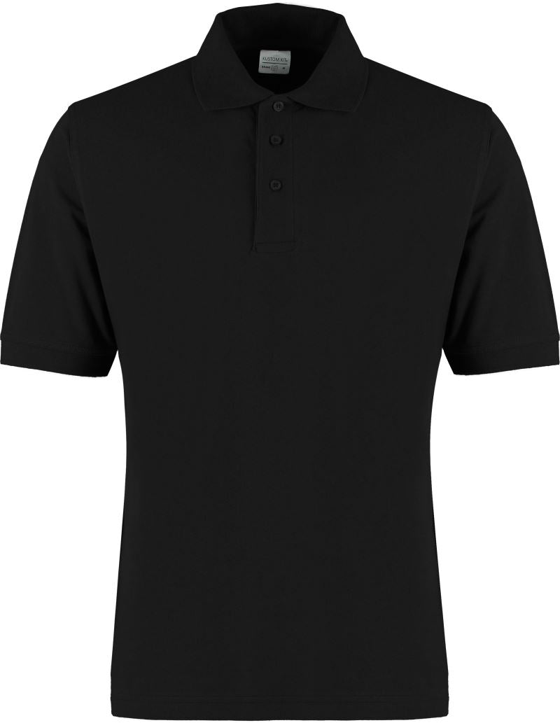 Moška Piqué polo "Superwash" Kustom Kit – Črna