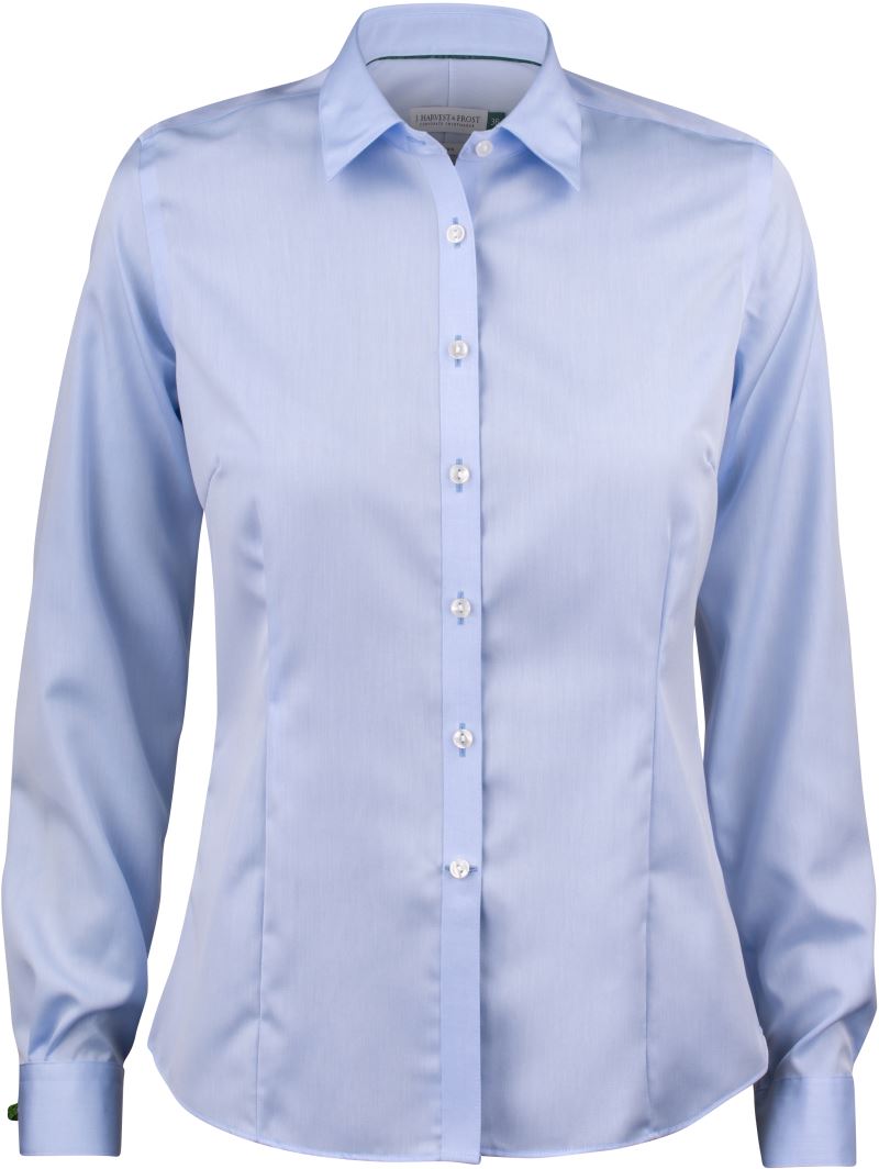 Ženski non-iron blouse dolgi rokav J.Harvest & Frost – Nebesno modra