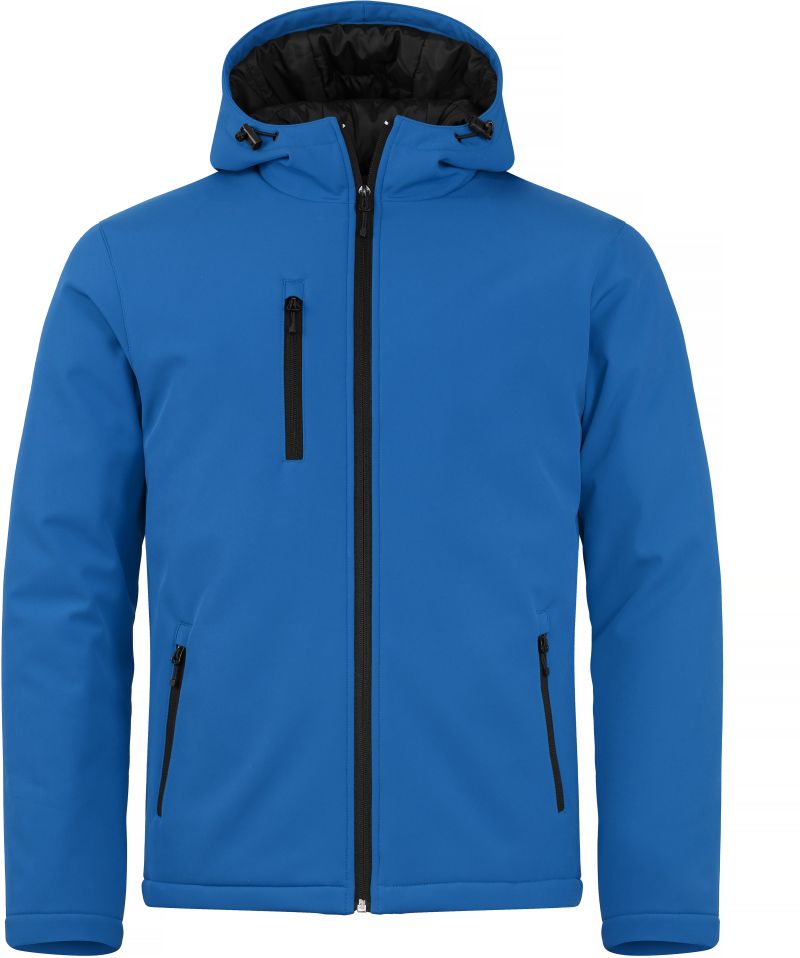 Moška podložena Moška s kapuco softshell jakna Clique – Kraljevsko modra