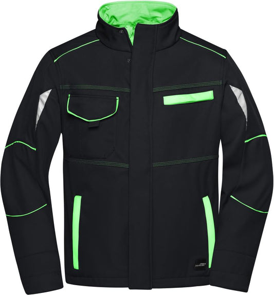 Poletna delovna softshell jakna Color James & Nicholson JN 851
