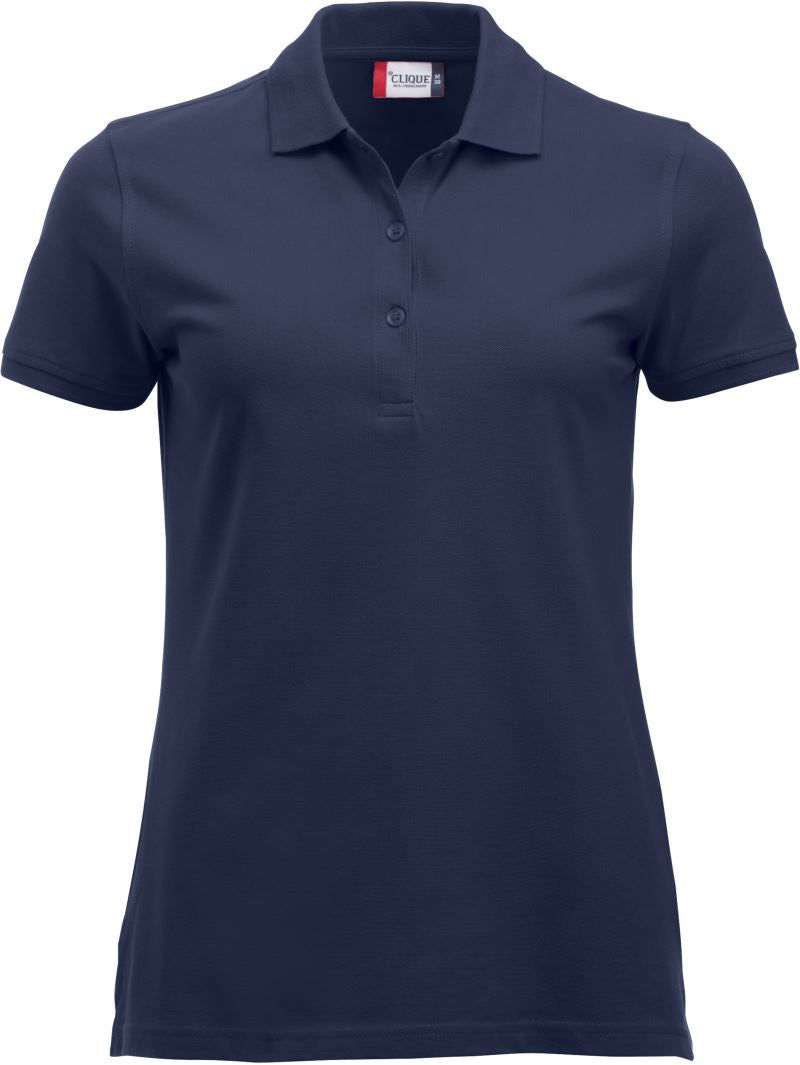 Ženska težji Piqué polo Clique – dark navy