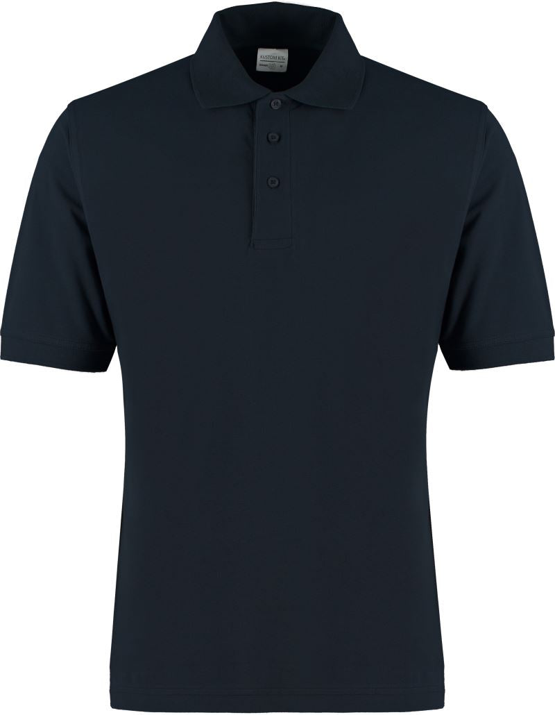 Moška Piqué polo "Superwash" Kustom Kit – Mornarsko modra