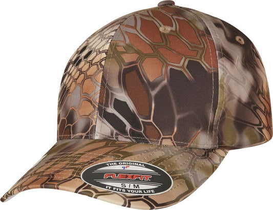 Šestpanelna kamuflažna kapa Flexfit 6277KR, prikaz izdelka