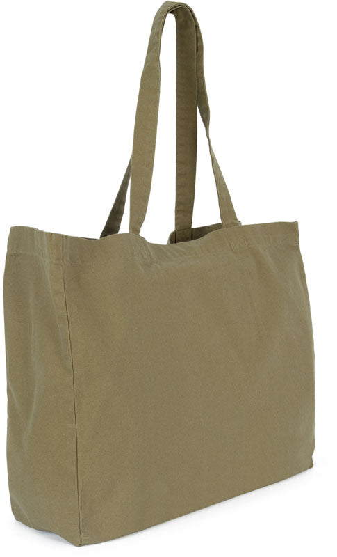 Unisex large Bag KiMood – washed lichen green