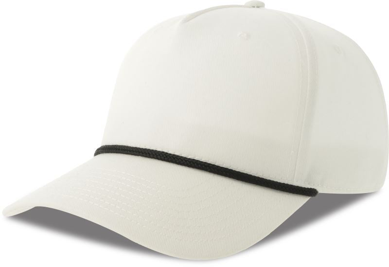Unisex 5 Panel Baseball kapa Atlantis – white/black
