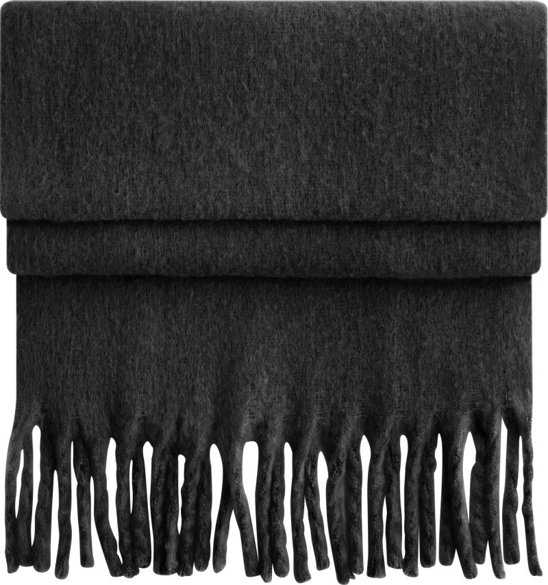 Mehek oversize šal Beechfield Fluffy B496R, barva Črna