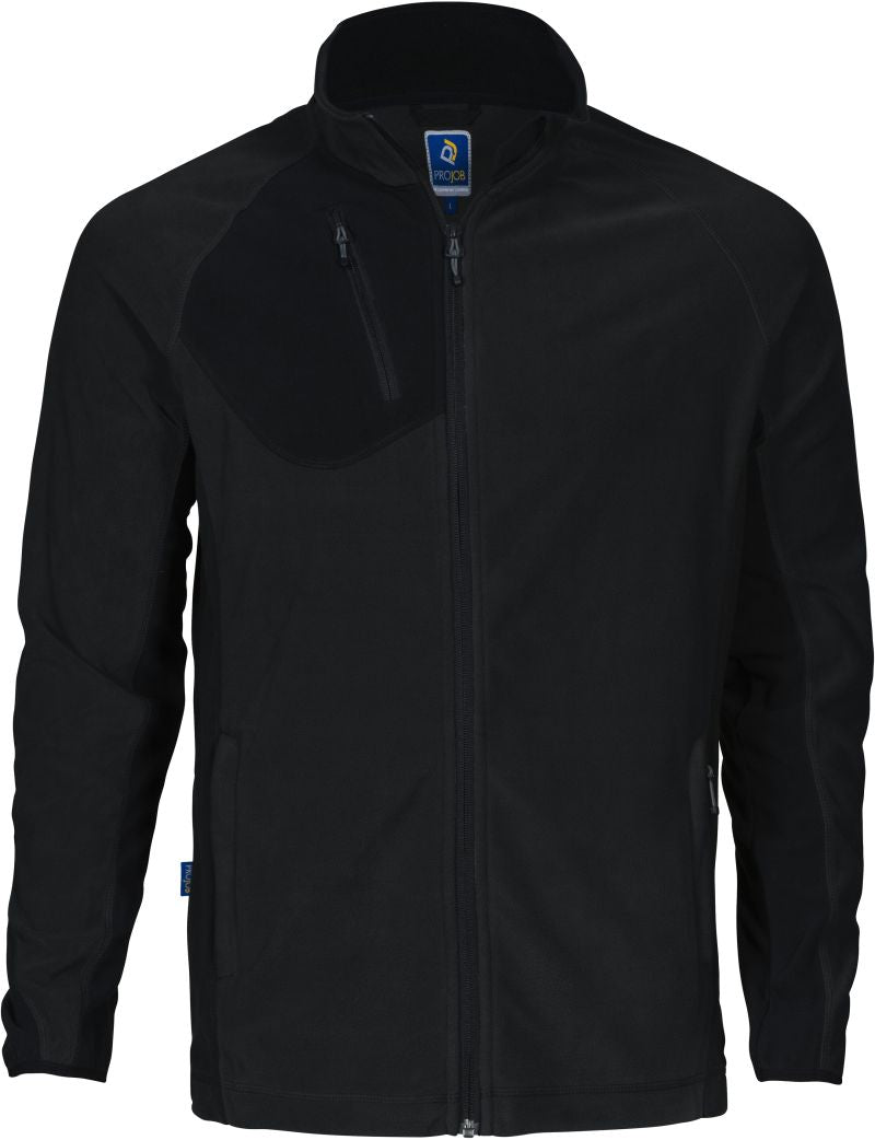 Unisex delovna oblačila Microfleece jakna Projob – Črna