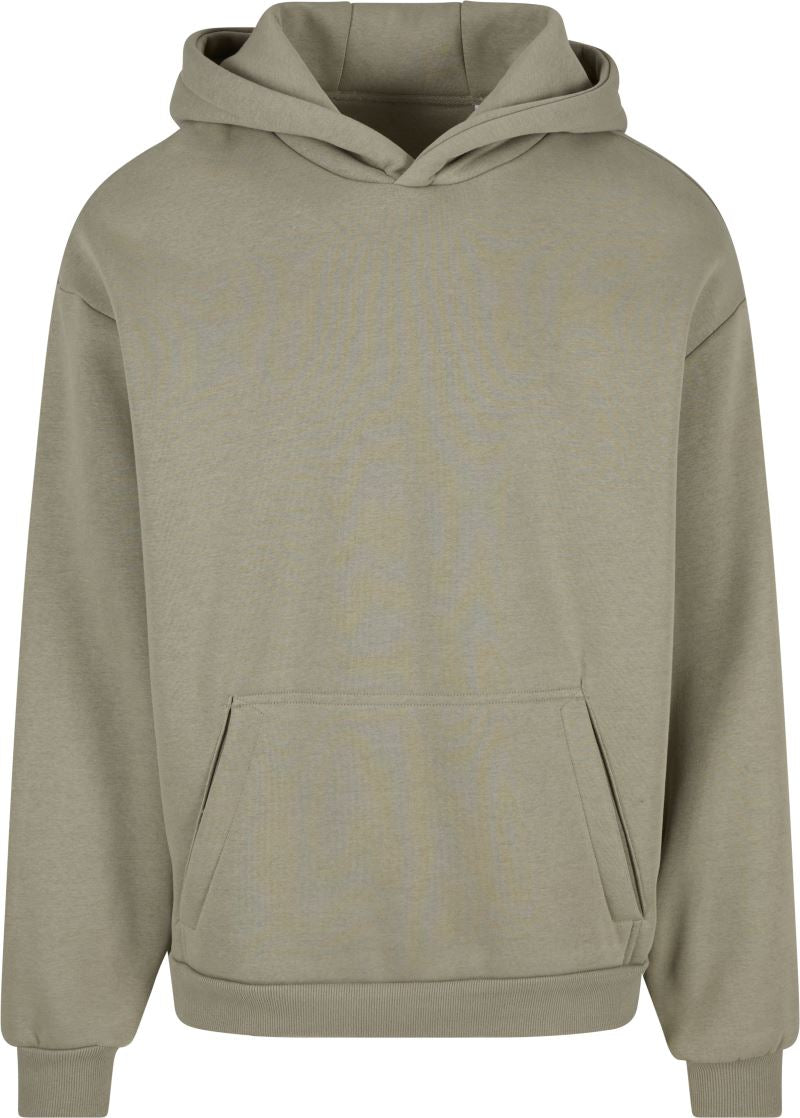 Unisex težji prevelik kroj Unisex s kapuco pulover New Morning Studios – pale olive