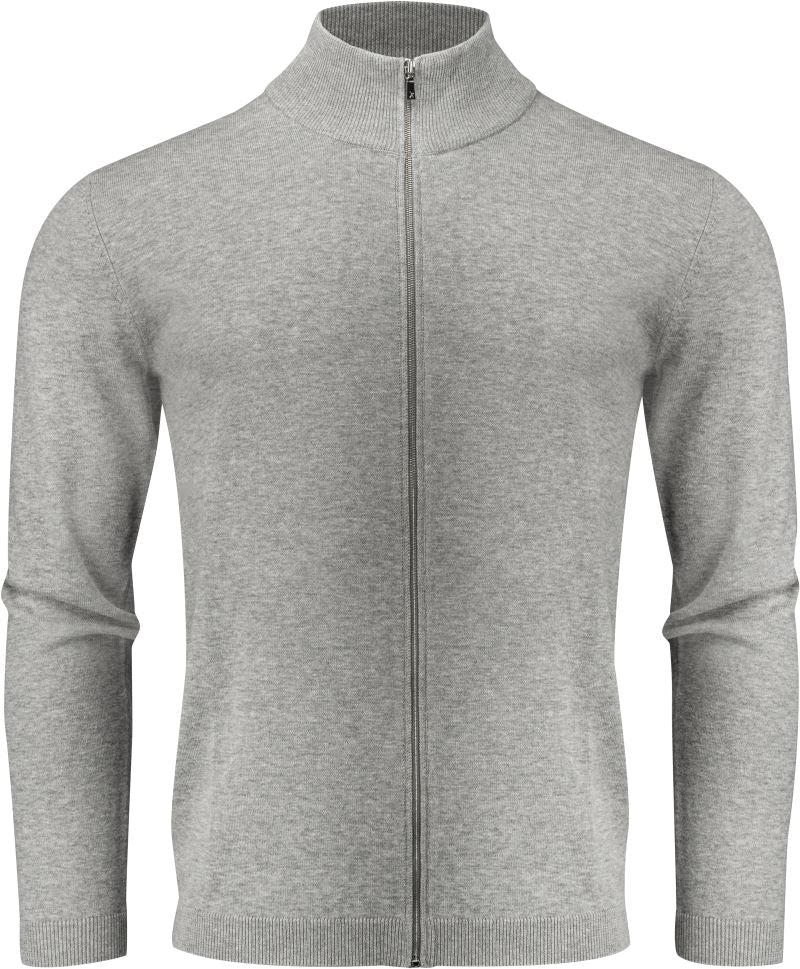 Moška Cardigan James Harvest – grey melange