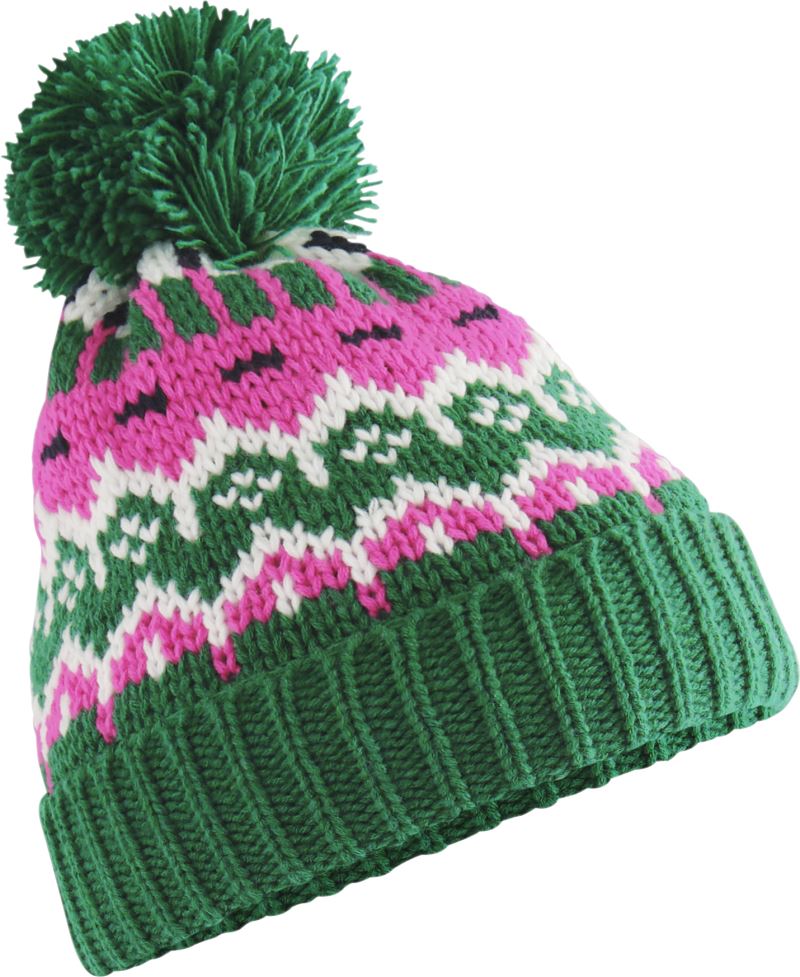 Unisex knitted Hat Pompon "Retro Ski" Beechfield – alpine lodge