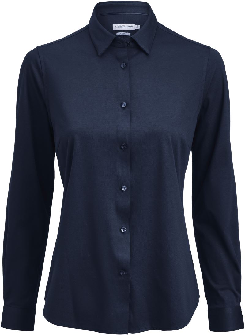 Ženski interlock Blouse z dolgimi rokavi J.Harvest & Frost – Mornarsko modra
