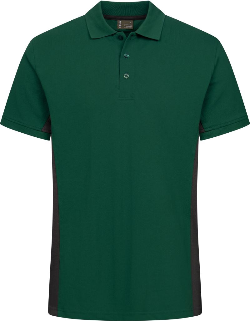 Unisex Contrast delovna oblačila polo - EXCD Promodoro – forest/charcoal
